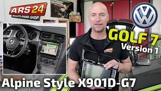 Installing a new car radio in a Golf 7 | Tutorial | Alpine Style X901D-G7 | ARS24