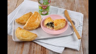 Recept: Spenótos-fokhagymás táskák