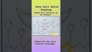 International Day of girl child drawing easy #shorts #amritadrawingbook #savegirlchild #savegirl