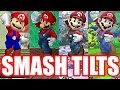 EVOLUTION OF UP, SIDE, DOWN TILTS in Super Smash Bros Series (Original 12 Plus Melee Newcomers)