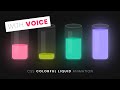 CSS Colorful Glowing Liquid Glass Animation Effects | Html CSS Animation