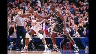 Patrick Ewing vs Shaquille O'Neal / January 4, 1994 / New York Knicks vs Orlando Magic