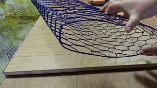 How to make a standard blue crab trap / pot - the inside funnel - part 2 - DIY