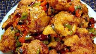 Deep-fried Chicken in Hot Pepper Sauce/Kanpoonggi