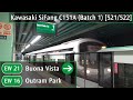 [One-step Braking] SMRT C151A (Batch 1) [521/522]: Buona Vista → Outram Park (Last Train →Pasir Ris)