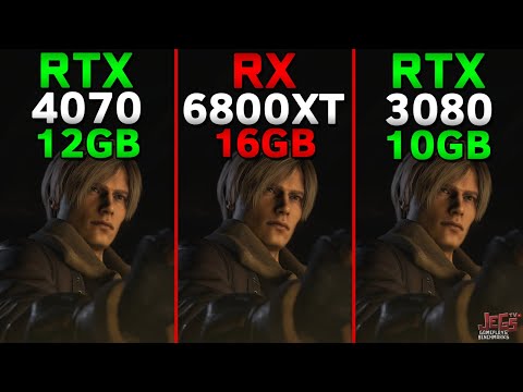 RTX 4070 против RX 6800 XT против RTX 3080 протестированы в 15 играх 1440p и 4K