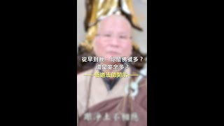 悟道法師開示：從早到晚，你是佛號多？還是妄念多？