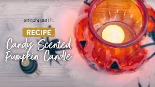 DIY Candy-Scented Pumpkin Candle