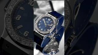 Женские Hublot Big Bang Steel Blue Diamonds в наличии в часовом салоне Хроноскоп #hublot