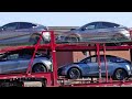 2025 tesla model y juniper delivery arrival at showroom launch in north america europe