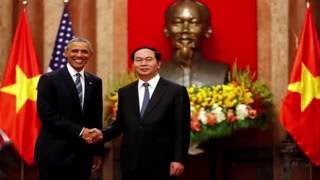 Lễ tiếp đón Tổng thống Mỹ Barack Obama tại Phủ Chủ tịch