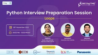 Python Interview Preparation Session | Loops | Day 14 | 360DigiTMG