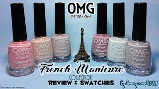 OMG French Manicure Review \u0026 Swatches | honeycrunch321