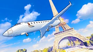 Plane Emergency Landing in PARIS - Teardown Mods Gameplay