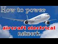 How to power the airplane using ground power unit (GPU)? | A330