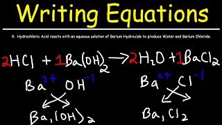 How To Write Chemical Equations From Word Descriptions