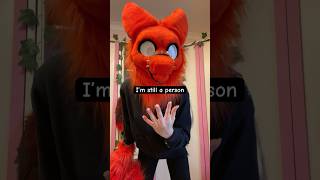 Being a furry doesn’t make me non human 😂 #furry #fursuit #fursona #therian