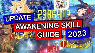 [SAOIF] Awakening Skill Guide 2023 | Rush / Chaos \u0026 Skill Recollection / Boost | SAOIF GUIDE