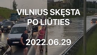 Vilnius skęsta po liūties 2022.06.29