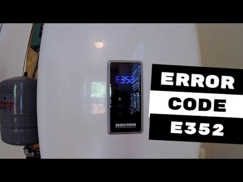 Navien Tankless Water Heater Error Code 352 - YouTube