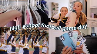 GAMEDAY VLOG | getting ready \u0026 cheering at a high school game