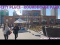 City Place - Roundhouse Park (October 2021): 4K Slow Walk Downtown Toronto, Canada