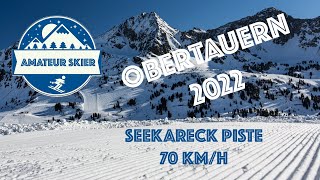 Skiing in Obertauern Austria Red Piste 9A - Seekareck SPEED GPS DATA