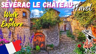 Sévérac-le-Château 🇫🇷 French Village Tour 🌞 Beautiful Medieval Villages 🌷 Aveyron France Walk 4K