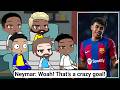 Famous Footballers React To Lamine Yamal | Gacha Reaction