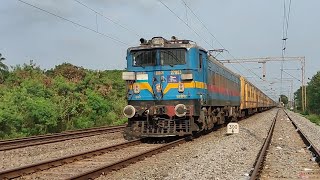 Deadly WAG 7 Locomotive , Train No - 08543, Vskp - Bengaluru Cantt, Special S F Exp Skips NAD Curve.