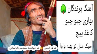 آهنگ پرندگان بهار میکند چیو چیو/کاغذ پیچ /مدل نو سیدمیرزابامیانی