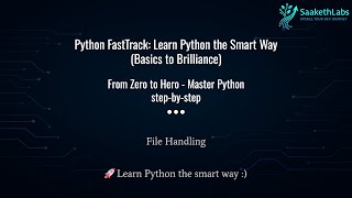 Python File Handling Tutorial – Read, Write & Append Files (Beginner Friendly)