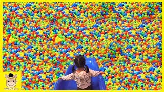 Indoor Playground Fun for Kids and Family Play Slide Rainbow Balls Colors | MariAndKids Toys