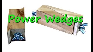 Power Wedges. Another great wood shop idea