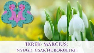 Ikrek, Március - Nyugi! Csak ne borulj ki!  -  Tarot előrejelzés