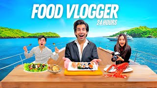 BECOMING REAL FOOD VLOGGER FOR 24 HOURS | Rimorav Vlogs