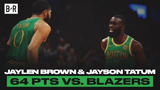 Jaylen Brown And Jayson Tatum Went Off vs. Blazers | Game Highlights