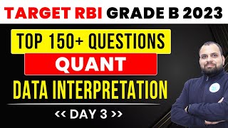 RBI Grade B Quant Practice MCQs | Phase 1 Quant Important topics | RBI Grade B 2023 Preparation