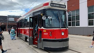 TTC Walking Tours of 4001 CLRV Streetcar at Hillcrest Complex Open House