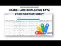 WebApp Apps Script - Search, Get and Displaying Data from Specific Sheet (Special For Member)