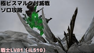 【FF14】極ビスマルク討滅戦_ソロ戦士LV81（IL510）