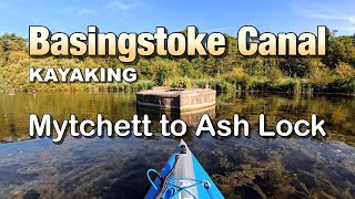 Kayaking The Basingstoke Canal - Mytchett To Ash Lock.