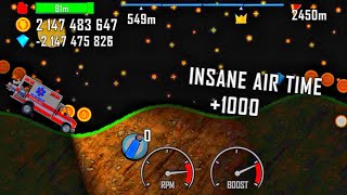 hill climb racing - ambulance on night 🚑 🌃 | android iOS gameplay  #500 Mrmai Gaming