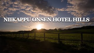 [4K Timelapse] Sunset, starry sky, and sunrise seen from Niikappu Onsen Hotel Hills -