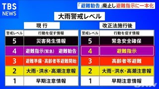 避難勧告廃止し避難指示に一本化 災対法改正案を閣議決定