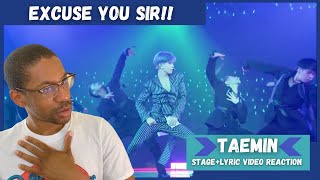 Taemin 'Sexuality' Stage+Lyric Video REACTION | Taemin's in the mood!!