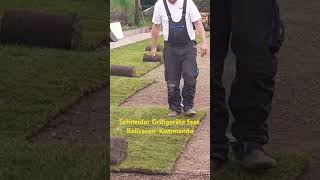 Rollrasen-Kommando vor #garten #bbq #grillen