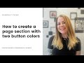 How to have two button colors in one section in Squarespace // Squarespace CSS Tutorial