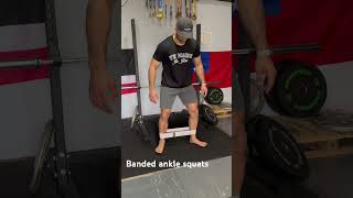 Banded ankle squats