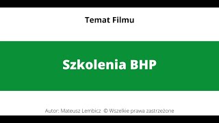 2. Szkolenia BHP